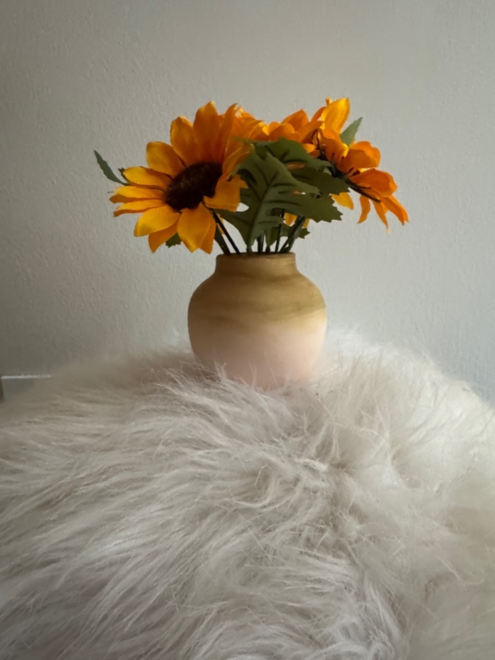 Sonoma Yellow Sunflower Bouquet in Gradient Ceramic Vase